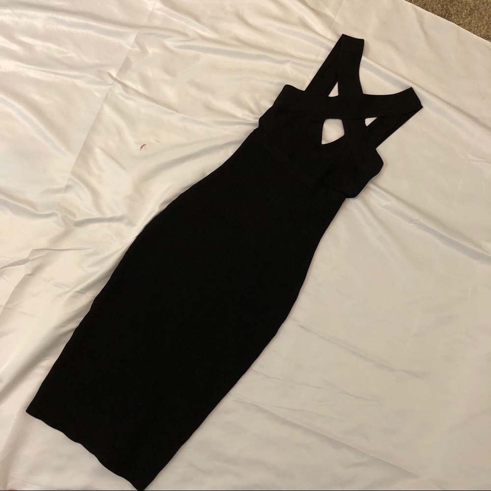 Guess by Marciano Black Bandage Dress